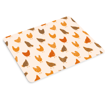 Tapis de souris motif poules charmantes - TenStickers