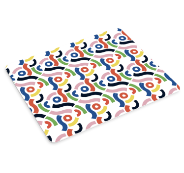 Tapis de souris motif tourbillons abstraits colorés - TenStickers