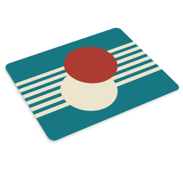 Tapis de souris motif composition circulaire géométrique - TenStickers