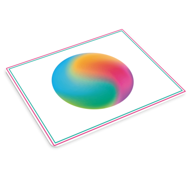 Tapis de souris motif sphère dégradé coloré - TenStickers