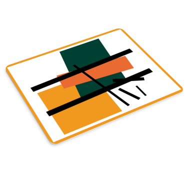 Tapis de souris motif formes géométriques abstraites - TenStickers