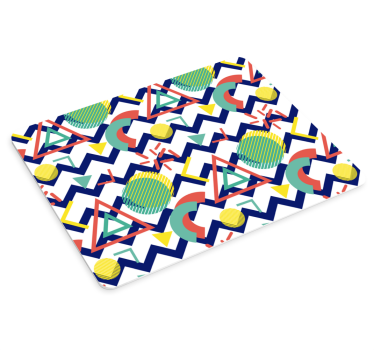 Tapis de souris motif formes géométriques vibrantes - TenStickers