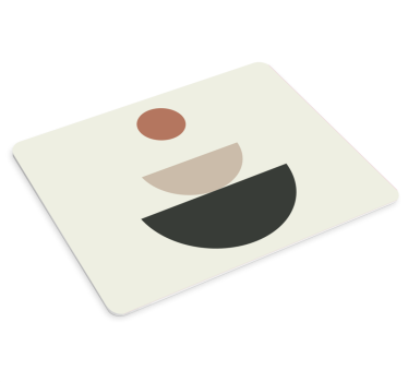 Tapis de souris motif formes circulaires abstraites - TenStickers