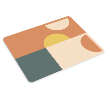 Tapis de souris motif sections de couleurs géométriques - TenStickers