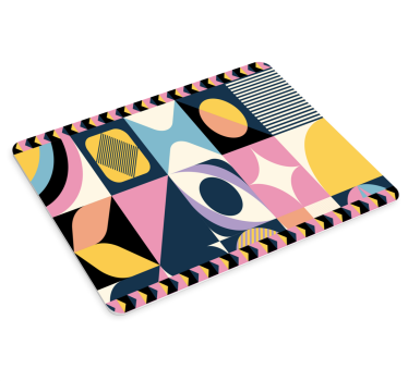 Tapis de souris motif composition géométrique abstraite - TenStickers