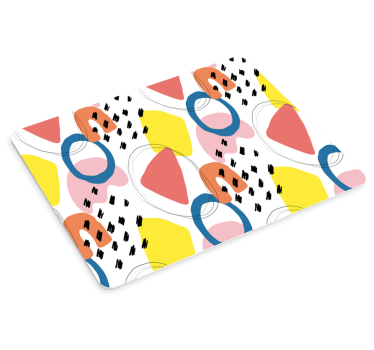 Tapis de souris motif formes colorées abstraites - TenStickers