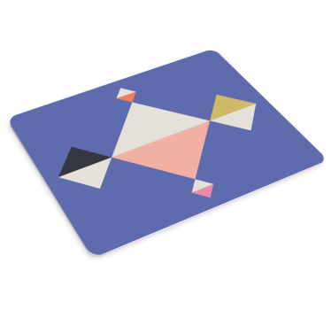 Tapis de souris motif composition colorée géométrique - TenStickers