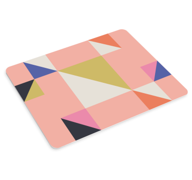 Tapis de souris motif arrangement de triangles géométriques - TenStickers