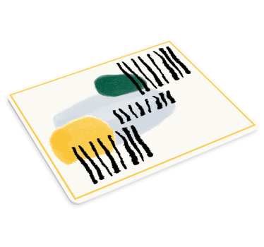 Tapis de souris motif coups de pinceau abstraits - TenStickers
