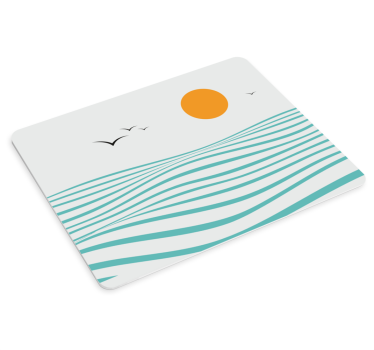 Tapis de souris motif vagues de plage ensoleillées - TenStickers