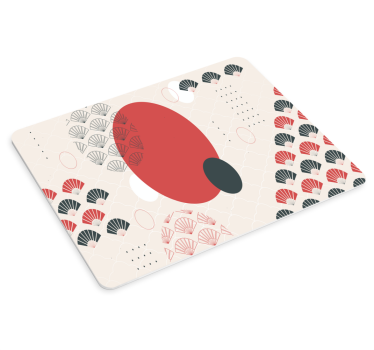 Tapis de souris motif éléments circulaires abstraits - TenStickers