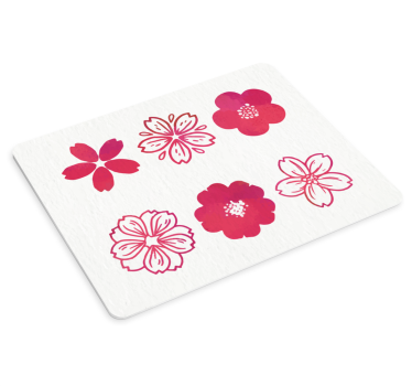 Tapis de souris original motif fleurs Épanouies - TenStickers