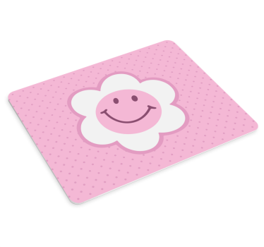 Tapis de souris original motif fleurs souriantes - TenStickers