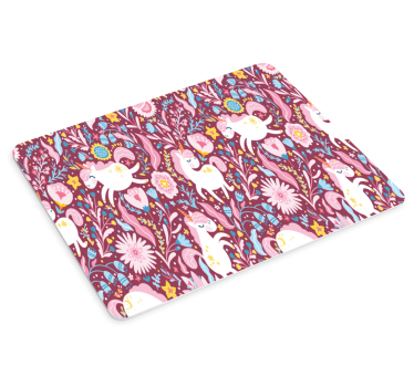Tapis de souris gamer motif licornes ludiques - TenStickers