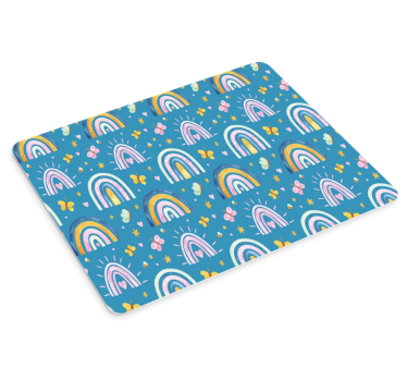 Tapis de souris motif motifs arc-en-ciel colorés - TenStickers