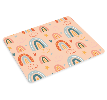 Tapis de souris motif arc-en-ciel ludique - TenStickers
