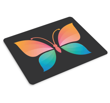 Tapis de souris original graphique de papillon coloré - TenStickers