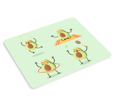Tapis de souris original avocats amusants - TenStickers