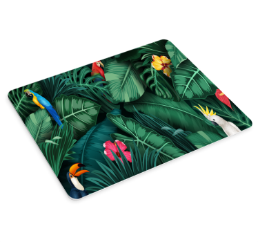 XXL Tapis de souris avec motif Arbres et petits oiseaux - TenStickers