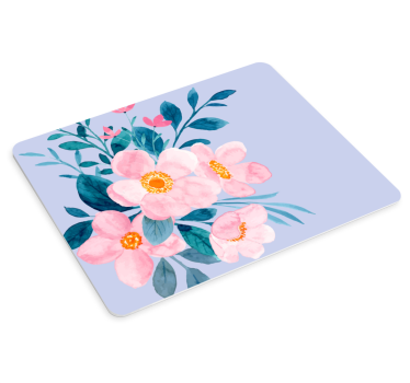 Tapis de souris original arrangement floral aquarelle - TenStickers