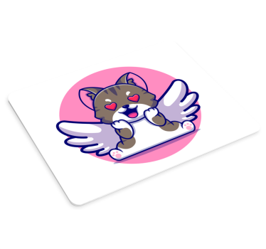 Tapis de souris animé mignon chat volant - TenStickers