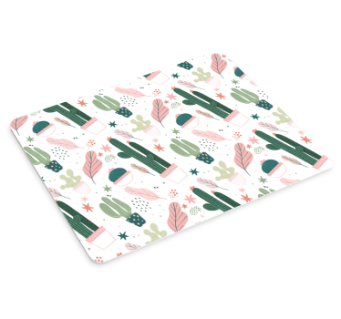 Tapis de souris motif feuilles de cactus - TenStickers