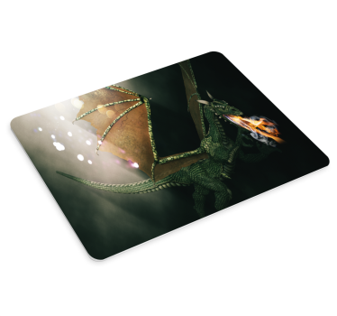 Tapis de souris gamer bataille de dragons féroces - TenStickers