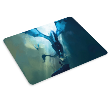Tapis de souris gamer scène de dragon majestueux - TenStickers