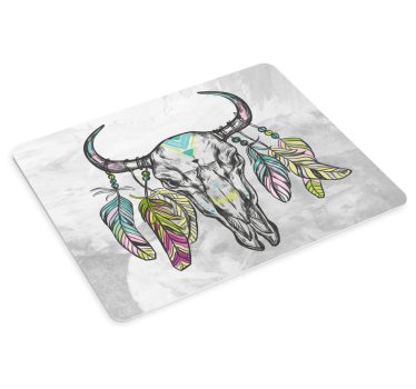 Tapis de souris original décoration crâne stylisée - TenStickers