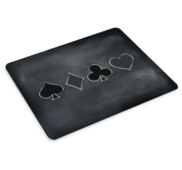Tapis de souris gamer symboles de cartes à jouer - TenStickers