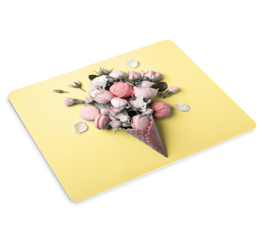 Tapis de souris original cornet de glace floral - TenStickers
