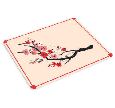 Tapis de souris original branche de cerisier en fleurs - TenStickers