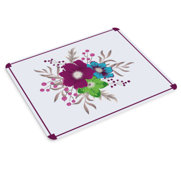 Tapis de souris original motif floral - TenStickers