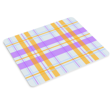 Tapis de souris motif géométrie écossaise vibrante - TenStickers