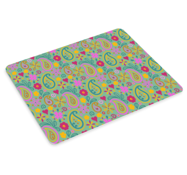 Tapis de souris motif paisley floral coloré - TenStickers