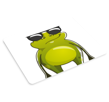 Tapis de souris design de grenouille avec des lunettes de soleil - TenStickers