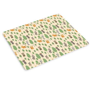 Tapis de souris motif animaux de la forêt mignons - TenStickers