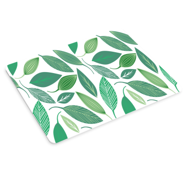 Tapis de souris motif arrangement de feuilles vertes - TenStickers