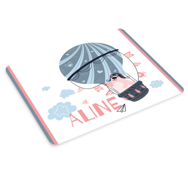 Tapis de souris personnalisable aventure en ballon - TenStickers