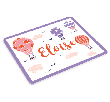 Tapis de souris personnalisable ballons chauds colorés - TenStickers