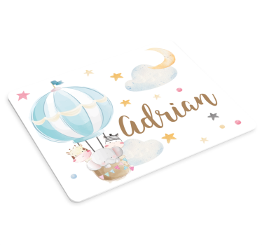 Tapis de souris personnalisable montgolfière - TenStickers