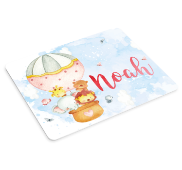 Tapis de souris personnalisable aventure de ballons mignons - TenStickers