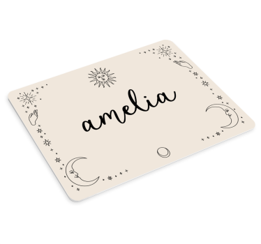 Tapis de souris personnalisable nom céleste - TenStickers