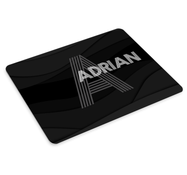 Tapis de souris personnalisable avec initiale stylée - TenStickers