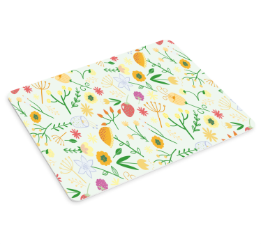 Tapis de souris motif composition d'emblèmes floraux - TenStickers