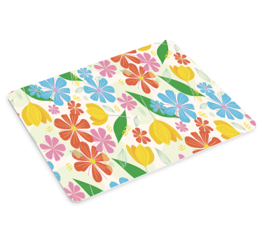 Tapis de souris motif affichage floral coloré - TenStickers