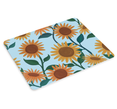 Tapis de souris motif tournesol floral - TenStickers