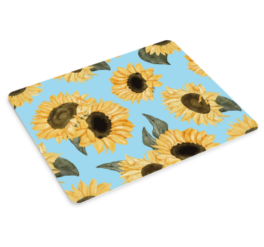 Tapis de souris original motif fleurs de tournesol - TenStickers