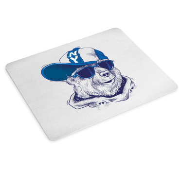 Tapis de souris original ours cool - TenStickers