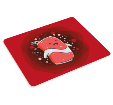 Tapis de souris gamer personnage de soda heureux - TenStickers